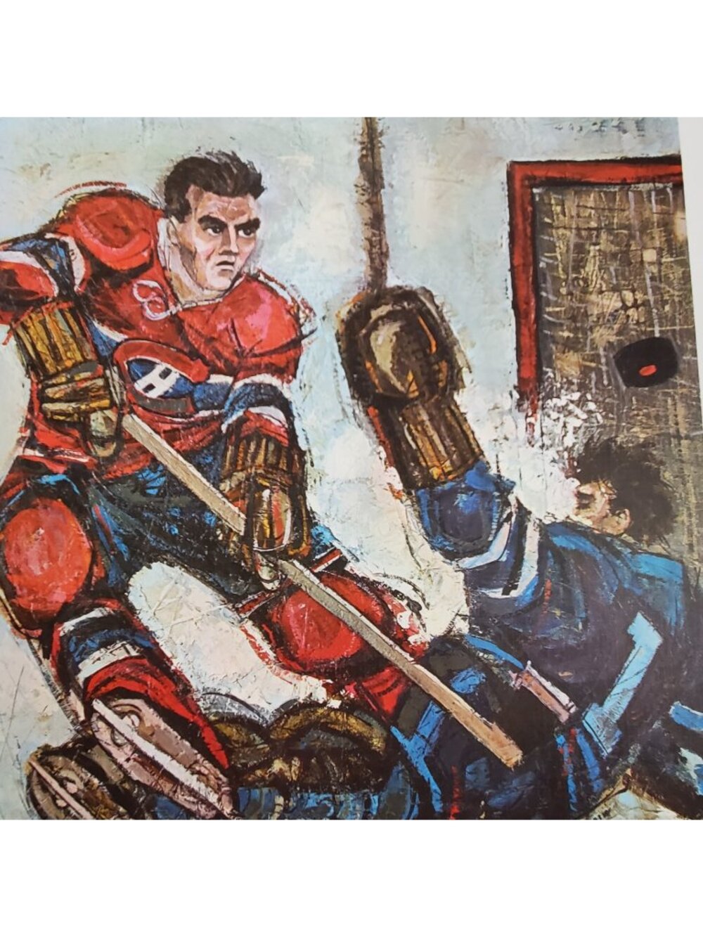 Maurice Rocket Richard Montreal Canadiens Hockey Poster Playoff Game Vintage